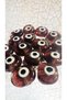 Plum - Handmade Glass Dandelion Evil Eye Bead - Decoration Bead - Macrame Bead - 3