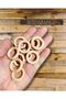 30 Mm Wooden Ring - Teeth Scratch - Amigurumi - Macrume Ring - (10 Pieces) - 2