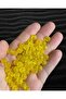 8mm Round Matte Yellow Glass Beads - Jewelry Beads - 50 Pieces - - 2