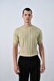Premium Striped Knitwear T-Shirt