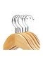 10 Pieces Wooden Hangers for Clothes and Clothes Set of 10 - 2