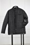 Men's Black Quilted Jacket Coat Parquet