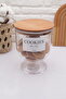 Wooden Vacuum Lid Transparent Cookie Holder 1500 Ml (hard Plastic)