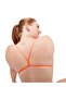 ملابس السباحة النسائية الزرقاء - تصميم خلفي صلب على شكل حرف V - 6