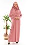 Easy to Wear One Piece Prayer Dress Dried Rose