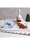 New Year's Themed Decorative Single Water Cup with Hippo Glass Figure - Blue - 3