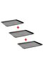 Ikea Set of 3 Plastic Trays - 37X29 Cm, Gray Color, 3 Presentation Trays