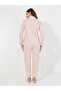 Striped Pocket Detail Shirt & Pyjama Set - 4