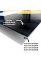 Hari̇kabi̇rev | Black Horse Table | Framed Glass Table Single Horizontal - 4