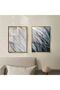 | Anthracite Gray Combination Feather Right and Left | Framed Tempered Glass Table 2 Vertical