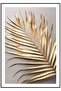 MARVELOUS GLASS TABLE 2-PIECE VERTICAL FRAMED GLASS TABLE WITH GOLD-SOFT LEAF COMBI - 2