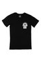 Chill And Relax Dog Black T-Shirt with Pocket Logo Design