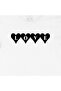 White T-Shirt with Heart Love Pocket Logo Design - 2