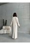 Women's Heart Print Embossed Maxi Length Knitwear Dress - 9