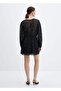 Embroidered dress with puffy sleeves - 4