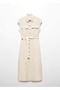 100% linen shirt dress - 3