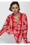 Wide cut printed shirt - 8