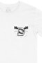 White T-Shirt with Ski Goggles Pocket Logo Design - 2