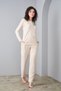 24567 Women's Soft Pajama Set with Placket - 2