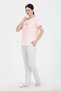 24235 Women's Cat Printed Striped Short Sleeve Cotton Pajamas Set - 4