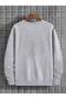 Soft Comfortable Molded Crew Neck Cotton Sweatshirt - Plain Unprinted - 2