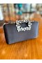 Evening Dress Bag Covered with Stylish Stones over Satin 704 - 2