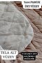 Colorful Mattress Protector Mattress Set (TOTAL 3 PIECES) 100% Cotton Quilted Single Double King Beige - 3