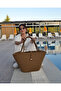 Jute Button Multicolor Women's Beach Bag Accessory Daily Casual Bag Natural Handmade Stylish Bag - 3