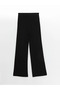 Lcwaikiki Basic New Black Women's Pants with Elastic Waist - 6