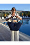 Jute Buttoned Women's Beach Bag Accessory Daily Casual Bag Natural Handmade Stylish Bag - 4