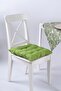 Daisy Puffy Green Chair Cushion Special 9-Stitch Tied