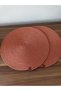 Copper Color Plate Set / 2 Plates / Placemat / Coffee Presentation / Plate Coaster - 32 cm - 5