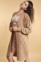 Women's Brown Long Knitwear Cardigan - 3