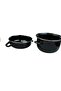 20 Cm Black Enamel Mussel Model Milk Yogurt Soup Pasta Salad Presentation Pot - 4