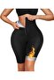 Sauna-Shorts Model Fat-Burning Slimming Two Size Slimming High Waist Graffed Sauna Thermal Shorts