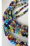 6mm Mixed Color Round Glass Evil Eye Beads String / 30 Pieces - 3