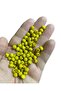 6 Mm Yellow Wooden Beads - Decoration Beads, Macrame Beads (50 Gr, Average 350-400 Pieces)
