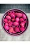 20 Mm Oval Fuchsia Color Oval Wooden Beads - (20 Pieces)