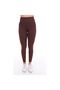 Brown Corded High Waist Leggings - 5