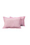 2 Pillowcases 50X70 with Hidden Zipper Pink