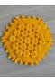 Yellow Pearl Hand-Knitted Bridal Bath Sponge Set of 3 - 2