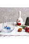 New Year's Themed Decorative Single Water Cup with Hippo Glass Figure - Blue - 2