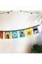 Psychedelic Rainbow Pop Art Colored Tufted Fabric Flags 180cm - 3