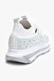 Woman's crystal stone detailed high sole walking shoes - 7