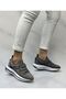 Women's Stone Lacing Detailed High Sole Walking Shoes - 2