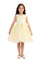 Yellow Girl's Dress with Baby Collar - Age 3-7 - 2