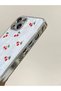 iPhone 14 Plus-15 Plus Case Ultra Luxury 3D Cherry Pattern Gold Detailed Embossed Luxury Case - 4