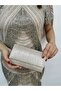 Women's Tiny Laser Gold Evening Dress Clutch Portfolio Chain Strap Handheld Wedding Engagement Night Shoulder Bag - 4