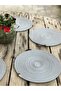 6-Piece Runner&American Service Plate Set,grey Plate Set,tableware & Kitchen, - 5