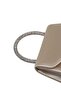 Satin Stoned Tan Evening Bag. Nude Satin Evening Bag. Tan Evening Dress Bag. Invitation Night Bag. - 5